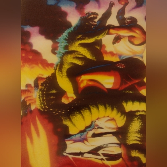 CHARLES BARKLEY😤VS GODZILLA🔥OLD SCHOOL WALL ART 8.5x11 PREMIUM GLOSSY POSTER! - Picture 5 of 7